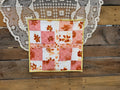Naturally Dyed & Flower Printed Mini Quilt