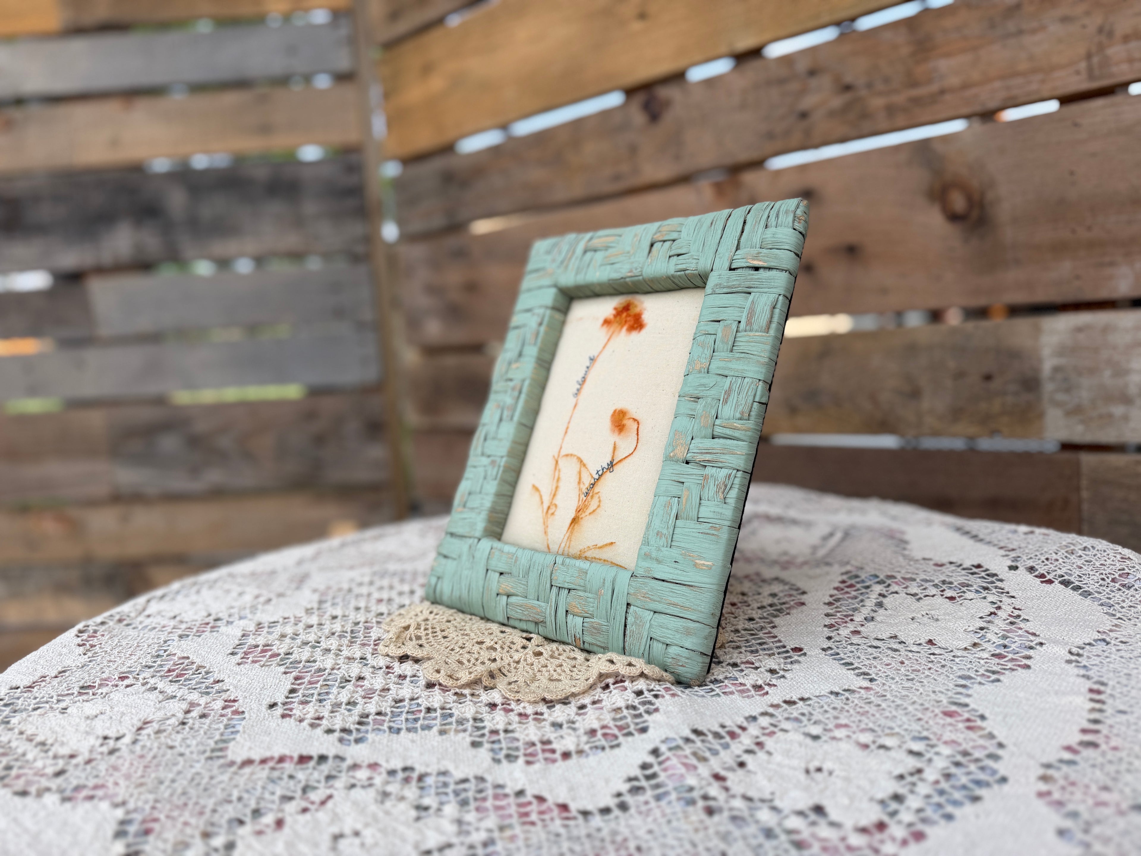 Framed Flower Print